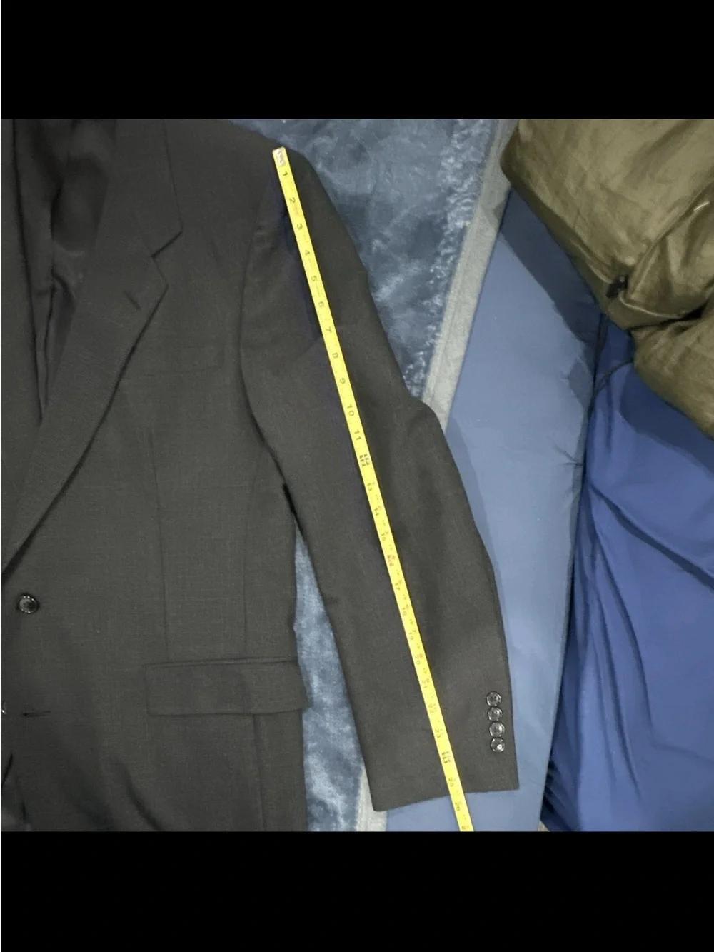 Vintage Dior Men's Dark Charcoal Two-Piece Suit